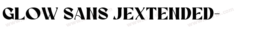 Glow Sans JExtended字体转换